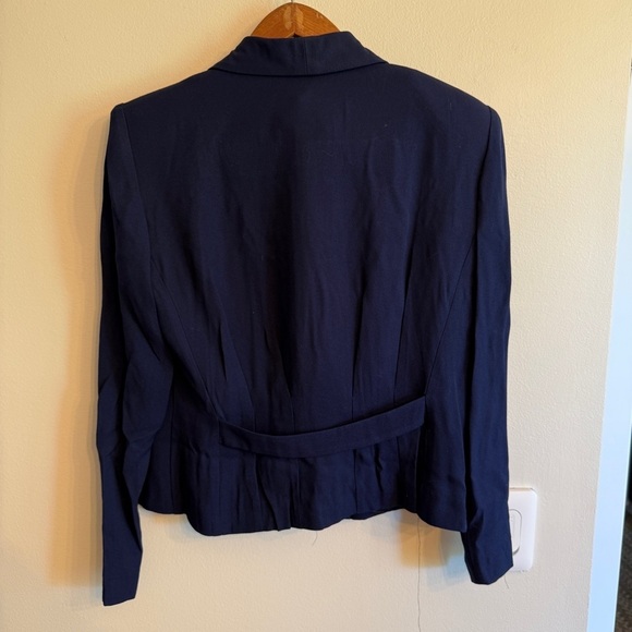 Elegant Navy Women's Blazer & skirt set vintage size 4 - Picture 6 of 12